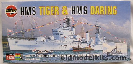 Airfix 1/600 HMS Tiger & HMS Daring, 04213 plastic model kit